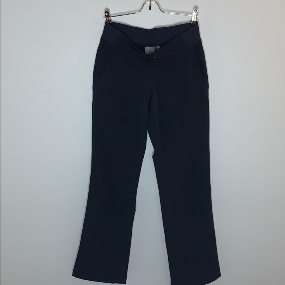 Athleta Straight Leg Navy Blue Drawstring Pants 0